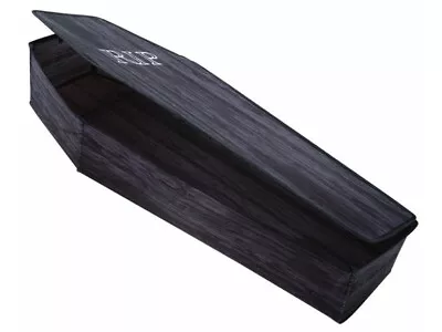 $59.99 • Buy 60  Coffin Lid RIP Graveyard Dracula Dead Halloween Prop Haunt Wooden-Look Tomb