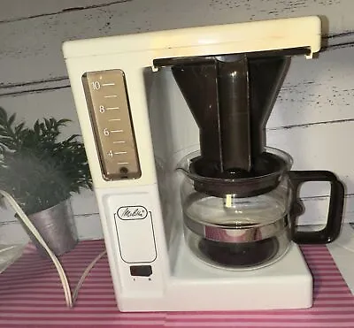 Melita Coffee Maker Vintage 10 Cup White Tested/Working 1987 Model 103188 • $70