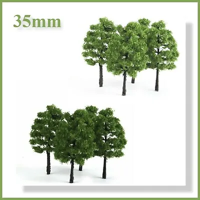 Bushy Trees - 35mm - Dark Green Or Light Green (10pcs) - Suitable For N Gauge  • £5.79