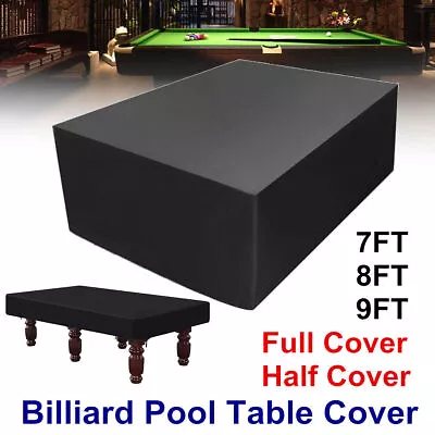 7/8/9FT Outdoor Pool Snooker Billiard Table Cover Polyester Waterproof Dust Cap • $12.93