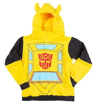 Transformers Bumblebee Officially Licensed Yellow Costume Hoodie SM-2XL • $24.99