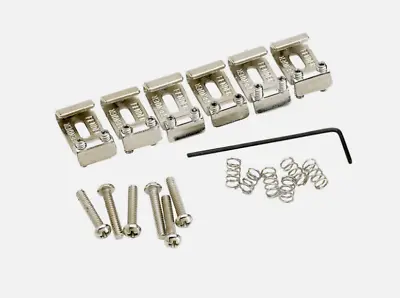 USA Fender Strat American Vintage Stratocaster Bridge Saddle Set Of 6 Nickel • $49.99