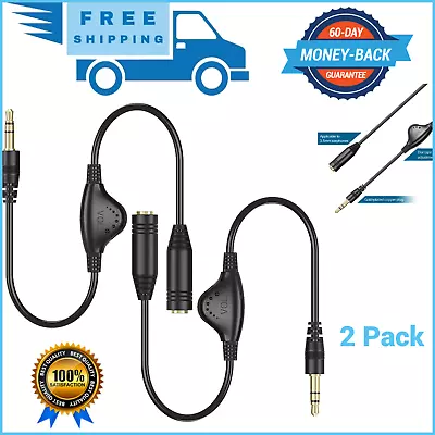 Inline Volume Sound Control Adapter Cable Aux Extension For 3.5MM Headphone Roku • $10.99