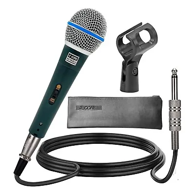 5Core Microphone Pro Neodymium Dynamic Mic XLR Audio Cardiod Karaoke W/ Mic Clip • $12.99