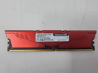 TeamGroup T-Force Vulcan Z 8GB DDR4-3200 PC4-25600 TLZRD48G3200HC16FBK Memory • $17.29