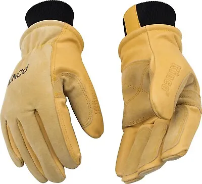 Kinco 901 Mens Ski Gloves Lined Suede Pigskin Winter Insulated Premium Leather • $42.99