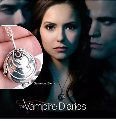 Elegant The Vampire Diaries Elena Gilbert 925 Sterling Silver Locket Necklace • $19.74