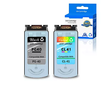 US STOCK 2PK PG40 CL41 Ink Cartridge For Canon PIXMA MP180 MP190 MP210 MP450 • $28.65