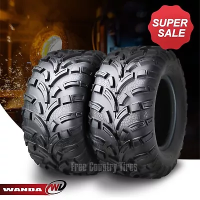 WANDA ATV UTV Tires 25x11-12 25x11x12 6PR Lite Mud - SET 2 • $184.76