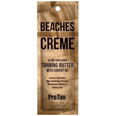 £2.99 • Buy Pro Tan Beaches And Creme Cream Dark Tanning Butter Carrot Oil Sunbed Lotion 