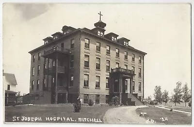 1912 Mitchell SD - REAL PHOTO St. Joseph Hospital - South Dakota Postcard • $9.99