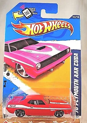 2012 Hot Wheels #90 Muscle Mania-Mopar 10/10 '70 PLYMOUTH AAR CUDA Pink W/MC5 Sp • $11.50