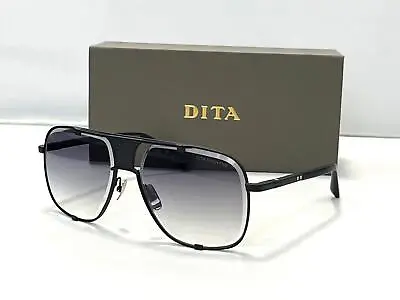 DITA MACH FIVE Square Sunglasses DRX-2087-H-BLK Matte Black Gray Gradient Lenses • $128.99