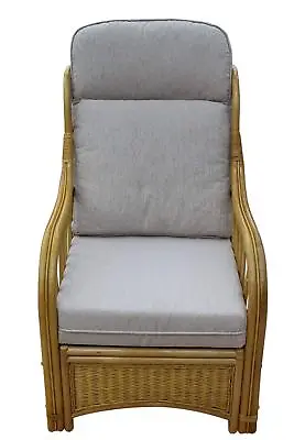 Sorrento Cane Conservatory Furniture -Single Chair - 'cream' Design Fabric • £240