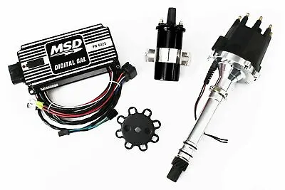 MSD Ignition 6AL Box W/ TSP Pro Billet Distributor & Coil 6425 Pontiac V8 Slip  • $571.99