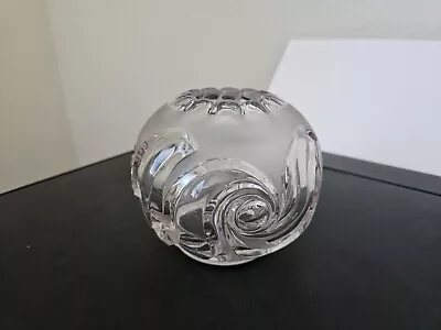 EAPG Fostoria #183 Victoria 4-Inch Rose Bowl *Crystal Swirls On Frosted* Fine • $20.50