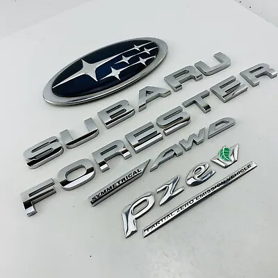 2009-2013 Subaru Forester Symmetrical AWD PZEV Emblem Badge Logo Rear Set F70 • $69.99