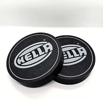 BMW E30 Hella Style Headlight Covers | Classic Black Rally Caps | E28 E24 RARE • $34.99