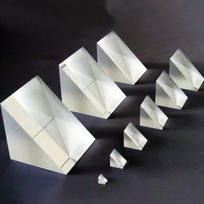 $6.99 • Buy Optical Triangular Prism Coating On Right Angle Light Spectrum Physics Teaching