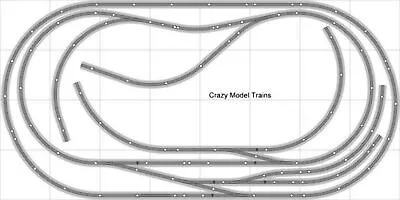 Bachmann E-Z Track Train Layout #010 Train Set HO Scale 4' X 8' Wire Switches • $1072.88