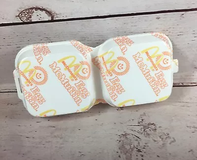 Vintage McDonald's Egg McMuffin Styrofoam Clamshell Food Container • $10