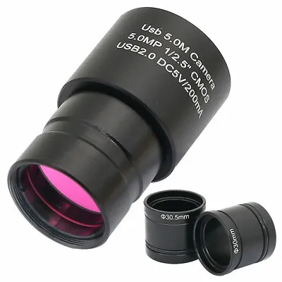 5.0MP USB Digital Eyepiece Free Driver Camera Video Imager Photo For Microscope  • $63