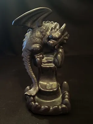 Vintage Dragon Gargoyle Ceramic Incense Burner Holder Figurine • $29.95