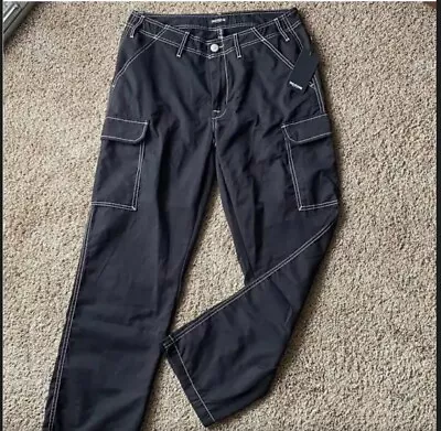 True Religion Jet Black Cargo Pants Men’s Size 32 197516311178 • $80