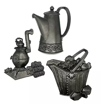 Sexton Kitchen Farmhouse Metal Wall Art Coffee Grinder Coffee Pot Coal Bucket • £18.95