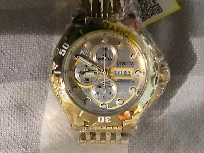 Invicta Reserve Excursion Swiss ETA 7750 Auto Watch W/ Meteorite Dial 45207 GOLD • $675