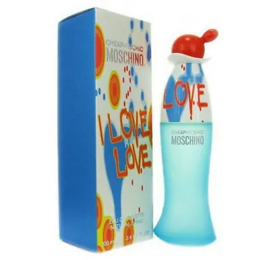 I Love Love Moschino Women 3.4 Oz 100 Ml Eau De Toilette Spray NIB Sealed • $36.85