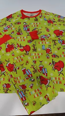 Grinch Pajamas Men Sz L (42-44) Holiday/Christmas/Winter • $14.50