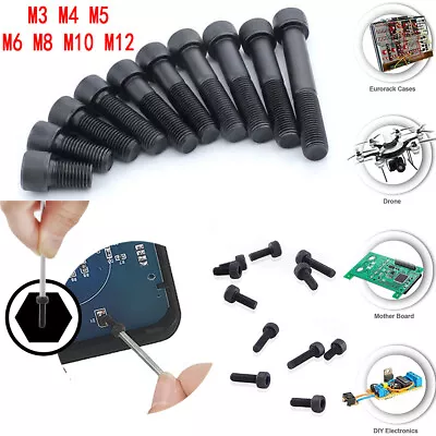 $43.94 • Buy M3 M4 M5 Grade 12.9 Black Alloy Steel Hex Socket Head Cap Screws Bolts DIN 912