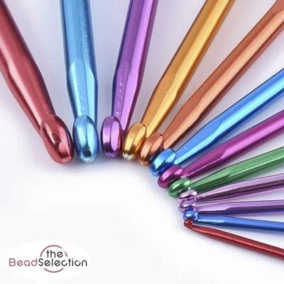 £4.99 • Buy Aluminium Crochet Hooks, Needles, Mixed Colour 1 SET 12pcs CRF1