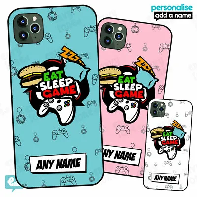 Personalised GAMER - Eat Sleep Game Case For IPhone Video Games Phone Cover Gift • £5.29