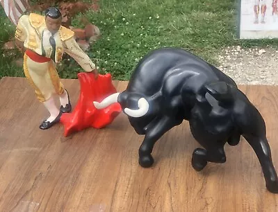 Vintage Matador & Bull Figurines  • $19.99