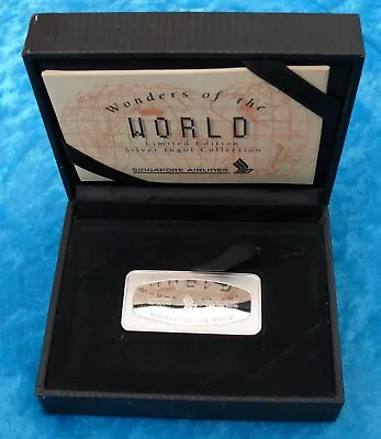 Singapore Airlines - Wonders Of The World  - Great Wall Of China -  Silver Ingot • $40