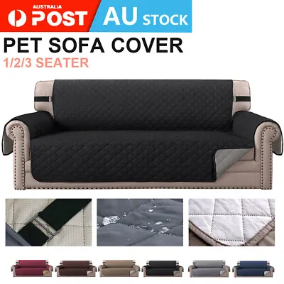 Sofa Cover Quilted Couch Covers Lounge Protector Slipcovers 1/2/3 Seater Pet Dog • $17.43