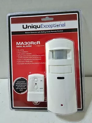 Uniqu Exceptional MA30RcR Mini Alarm Motion Detector And Rolling Code White • $19.99