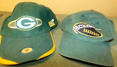 Green Bay Packers Hat NFL Green 2 Cap Hats • $0.99