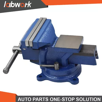 Labwork Bench Vise W/ Anvil Swivel 4in Locking Base Tabletop Clamp Heavy Duty • $34.70