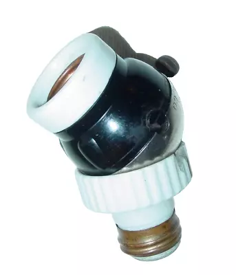 Vintage G.E. CO. Angled Adjustable Light Lamp Socket Adapter Porcelain Base USA • $24.99