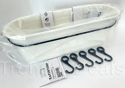 Set Of Ikea FINTORP Condiment Stand 14 5/8  With 5 Hooks 3  For Rail - NEW • $34.99