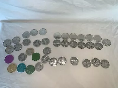 RARE VTG Lot Of 38 Mardi Gras Coins Doubloons Tokens 1981 1984 1985 Dupont Coors • $39.99