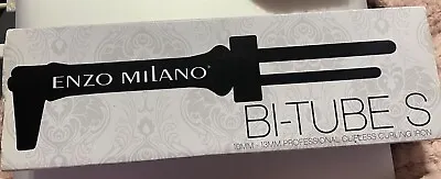 Enzo Milano Bi-Tube S 10MM - 13MM Professional Clipless Curling Iron • $75