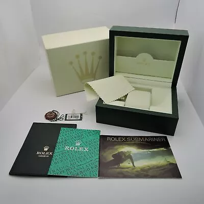 Rolex Submariner 16610 Watch Box Case 30.00.01 Booklet(2005)100%Authentic FZ7271 • $614.45