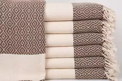 Gift Box Towel Brown Towel Diamond Towel 38x67 Inches • $38