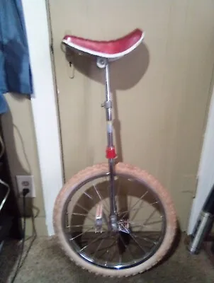 Vintage 1970’s  Unicycle  Seat 17  Hard Wheel • $85