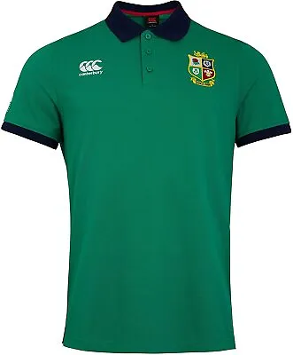 New Canterbury Rugby Shirt Small Home Nations Men British Irish Lions Polo Green • £8.99