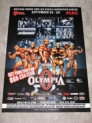 Mr. 2008 Olympia Poster - Jay Cutler Dexter Jackson Dennis Wolf Phil Heath • £23.18